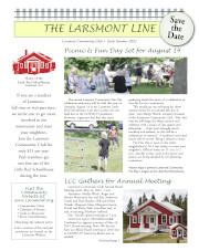 Larsmont July 2021 Newsletter