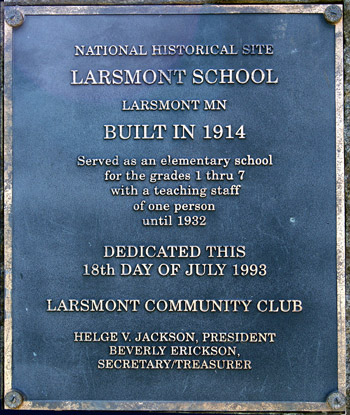 Schoolhouse Plaque